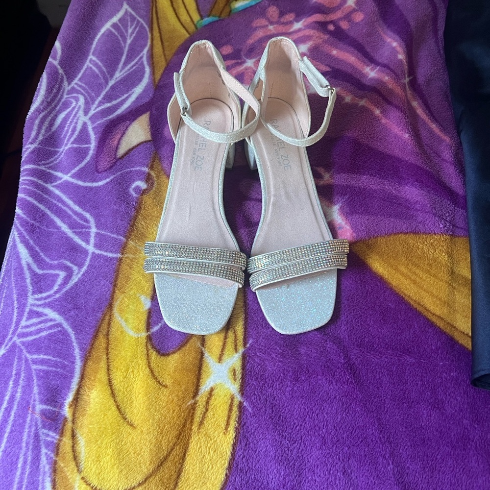 Rachel Zoe Sparkling Cream Heels